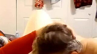 Jerry sucks whip cream off my big tits and eats my pussy until I cum hard in my step cousin's face