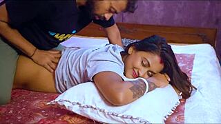 Pregnant Indian wife with big boobs drilled hard in bedroom scene