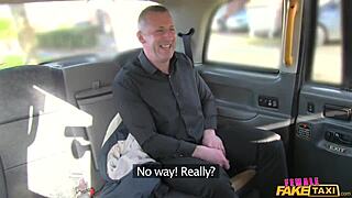 does this british milf really give a rimjob and finger his ass in the car?