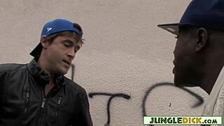 Hey, watch this wimpy white boy get his ass taken by Carrie Ann's big black cock