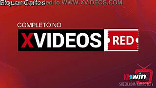 She dominates her slave with a whip at home