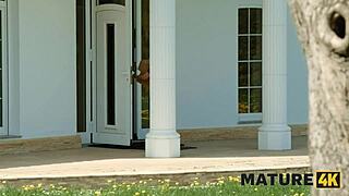 blonde cougar seduces with toys and piercing in mature play