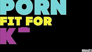 alexis fawx wrestles kaiia eve for controller then licks