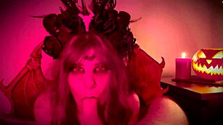 Wow, Halloween sex with a demon girl!