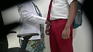 Can a woman inspect a schoolboy's shaft in public hospital?