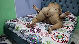 Pizza delivery guy hooks up with a girl in a steamy bedroom encounter.