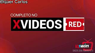 She dominates her slave with a whip at home