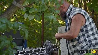 Mature4k - Kinky Blonde Diana Craves Cum from Strangers on Huge Tits