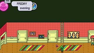 Step Sister Drops Towel In Shower Bathing Scene