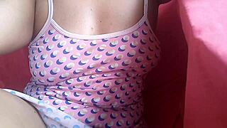 Slut Stepmother Reaches Climax in Juicy Pussy While Dancing in Yard