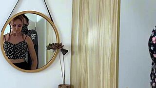 Horny Girlfriend Tied Up in Garage Gets Punished Hard with Vibrator by Friend