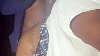 Sexy BBW explores nature with partner in forest