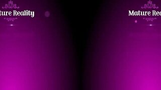 in mature reality, the mature maneater rides in cowgirl position with pov