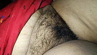 Desi Bhabi Cleaning Her Hairy Pussy