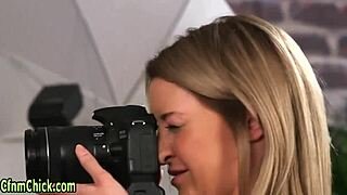 CFNM seasoned domina mocks in glasses backstage, too funny! 😂