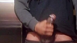 Nut In Kitchen With Intense Action