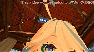 yukoshvr furina takes control and dominates goth girl in riding session