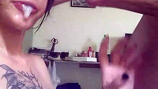 Naughty Bitch Sucks Dick And Gets Cum