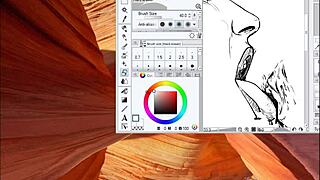 Speed drawing of ffm threesome by artist Kramer Krameroff