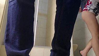 18-year-old teen sucking my cock while flashing pussy upskirt no panties 😈