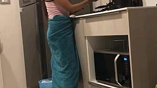 Thai Beauty Flaunts Massive Big Boobs in Action