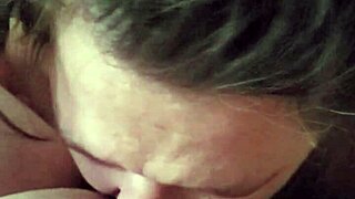 bbw sucking dick on goodies in casual scene