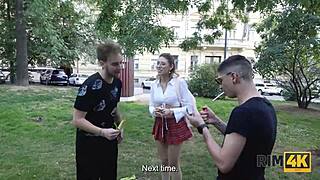 Blonde Nerd Couple Engages in Intense Ass Licking Fetish on Sofa