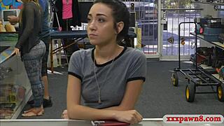 Tight Babe Pawns Her Pussy And Gets Smashed At The Pawnshop