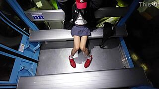 Mexican tranny flashes cock on cablebus ride.