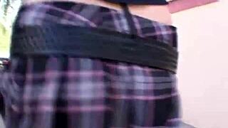 Hey, white boy, suck that shemale’s big dick deep!