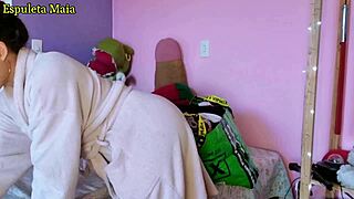 Hot Brazilian Brunette Showing Off Her Stash Of Panties And Lingerie