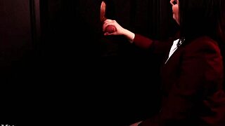 Student Sucks Cock At The Gloryhole Cum In Mouth!