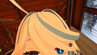 yukoshvr furina takes control and dominates goth girl in riding session