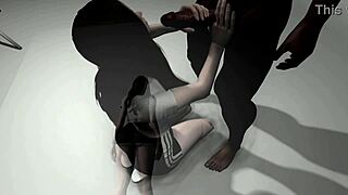 Megan F Banged by Big Black Cock in Rough Interracial Session