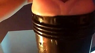 Fleshlight fucking in a homemade amateurs video
