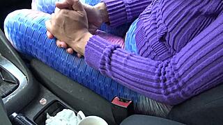 Mature Stepmom Flashes Hairy Pussy to Horny 18-Year-Old Stepson