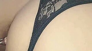 Emo girl enjoys creamy anal creampie