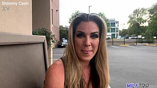 Dirty blonde bombshell offers her sexy milf ass to a horny stud