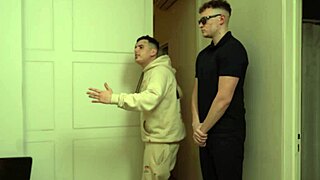 Rockstar Blaze Rager pounds security guard's huge cock