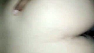 i'm pounding her with my big black cock, deep in her wet ass