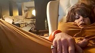 Look at That Fine Ass Tranny with Big Dildo!