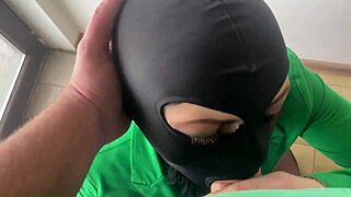 Is a real slut happy when her husband leaves and she fucks his friend?