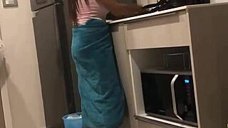 Thai Beauty Flaunts Massive Big Boobs in Action