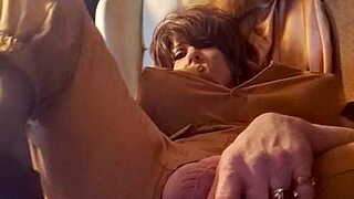 Look at That Fine Ass Tranny with Big Dildo!