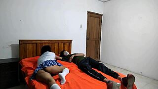 Cousin Is a Very Horny Canadian Student, Can't Stop Watching Her Masturbate Her Pussy!