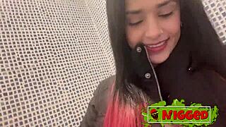 Colombian Babe Valen Pink Uncertain About Black Cock Until She Sees It