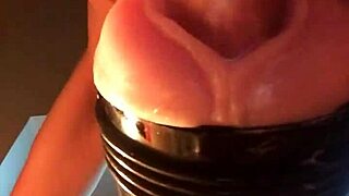 Fleshlight fucking in a homemade amateurs video