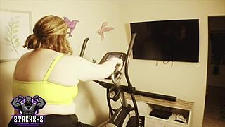 Ehi in ritardo per allenamento col mostro cazzo di Nathalie?