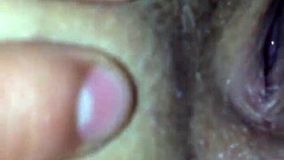 Super wet pussy on babe with huge ass