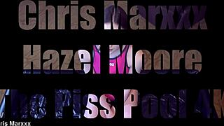 hazel moore swallows mouthful of cum from lover